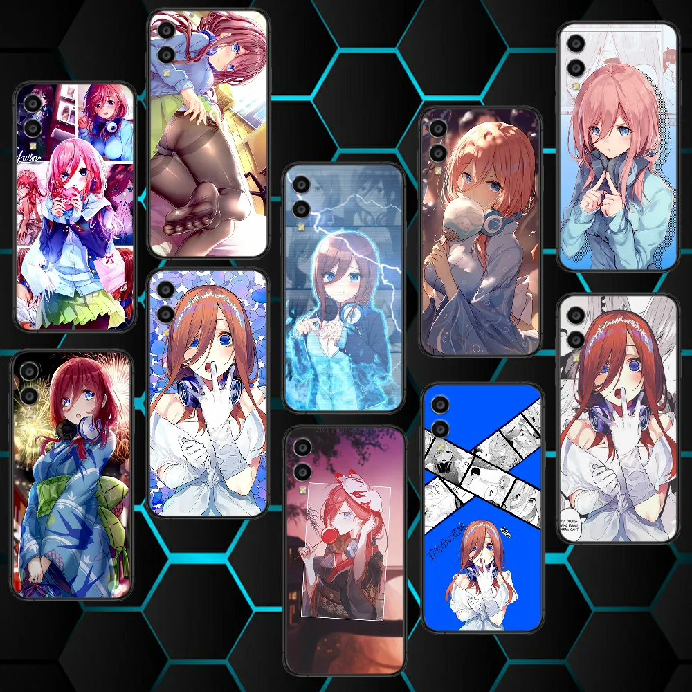 Чехол для телефона с аниме Nakano Miku Huawei Honor 6A 7A 7C 8 8A 8X 9 9X 10x10 10i 20 30 30i Lite Pro Play черный