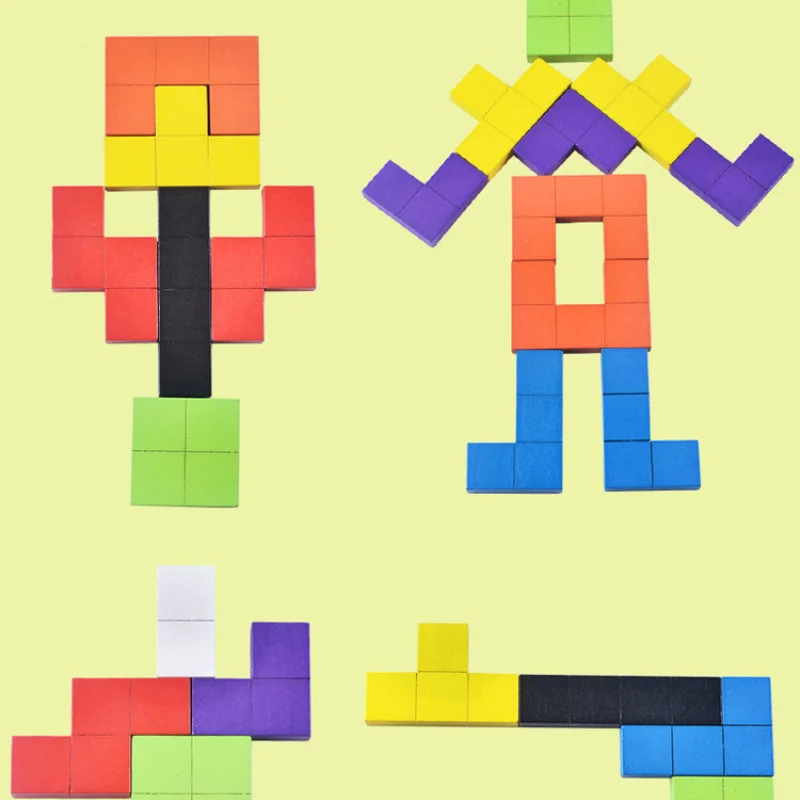 

Square Jigsaw Puzzle Board, Rectangular Building Blocks, Children's Puzzle
