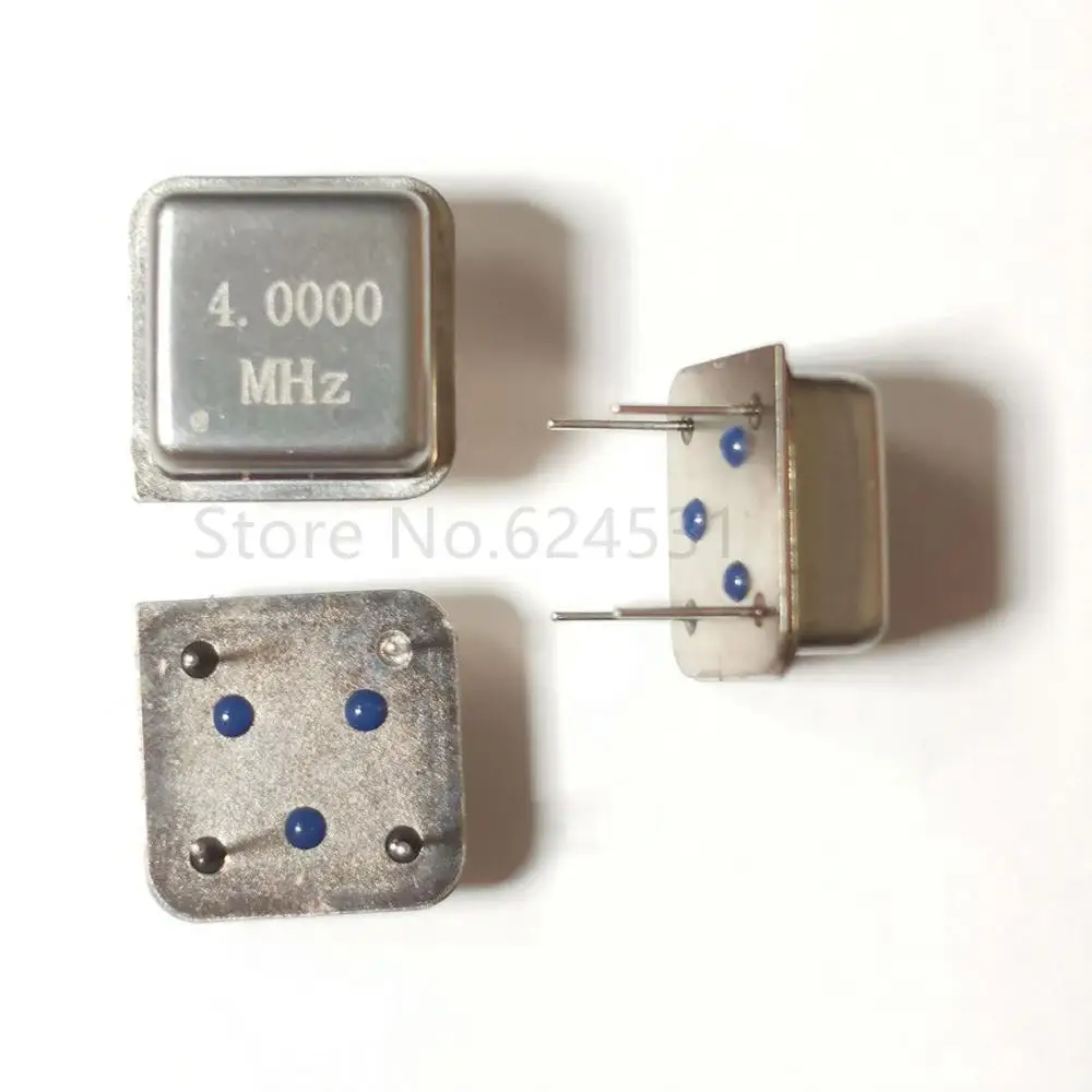 10pcs In-line active crystal oscillator clock square half size DIP-4 OSC 4M 4.000MHZ | Электронные компоненты и