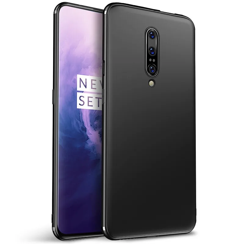 Черный Матовый чехол для oneplus 7 pro Чехол oneplue 7 силиконовый чехол черный мягкий Mofi ультра тонкий защитный чехол oneplus 7 Pro - Цвет: Черный