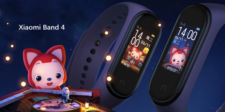 Глобальная версия Xiaomi Mi группа 4 Смарт Браслет miband 4 Фитнес отслеживание сердечного ритма браслет 3 цвета активно-матричные осид, Сенсорный экран 135 мАч