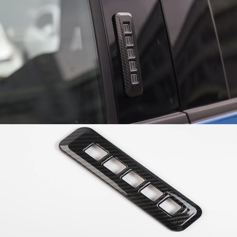 

For Ford F150 2015 Up Car Door Password Lock Panel Decoration Frame Trim Sticker ABS Car Styling