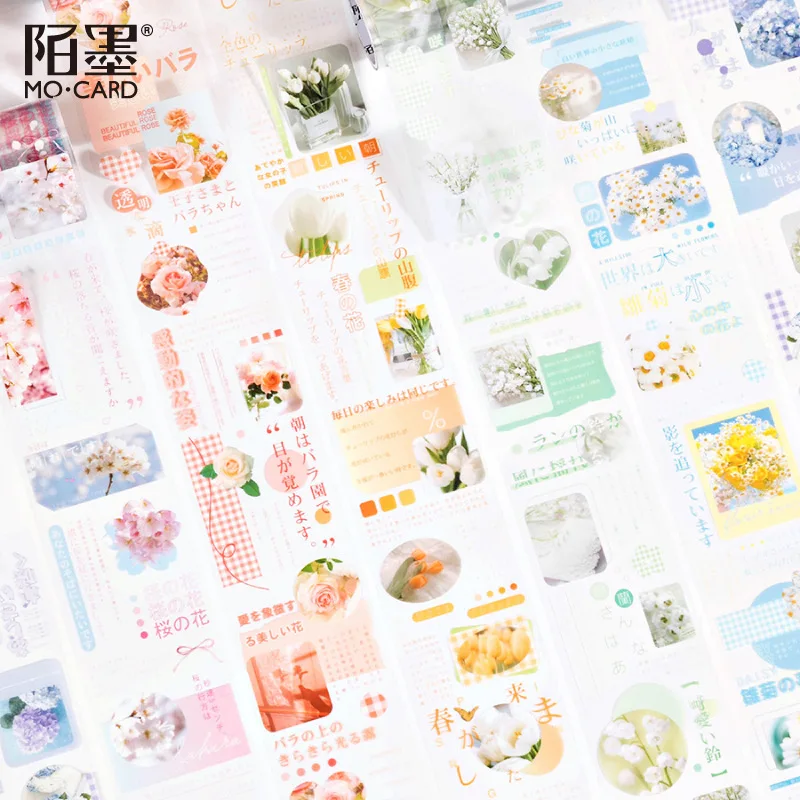 

1pcs/1lot Decorative Adhesive TapesFlower Garden Scrapbooking DIY Paper Japanese Stickers 3m