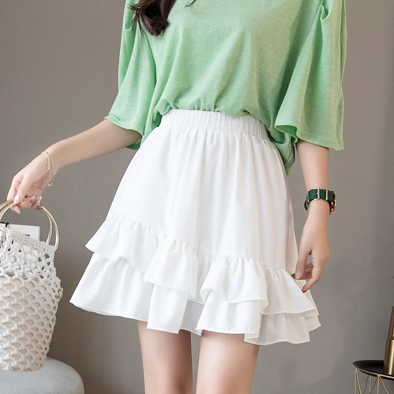 Юбка-трапеция Женская с оборками летняя | одежда