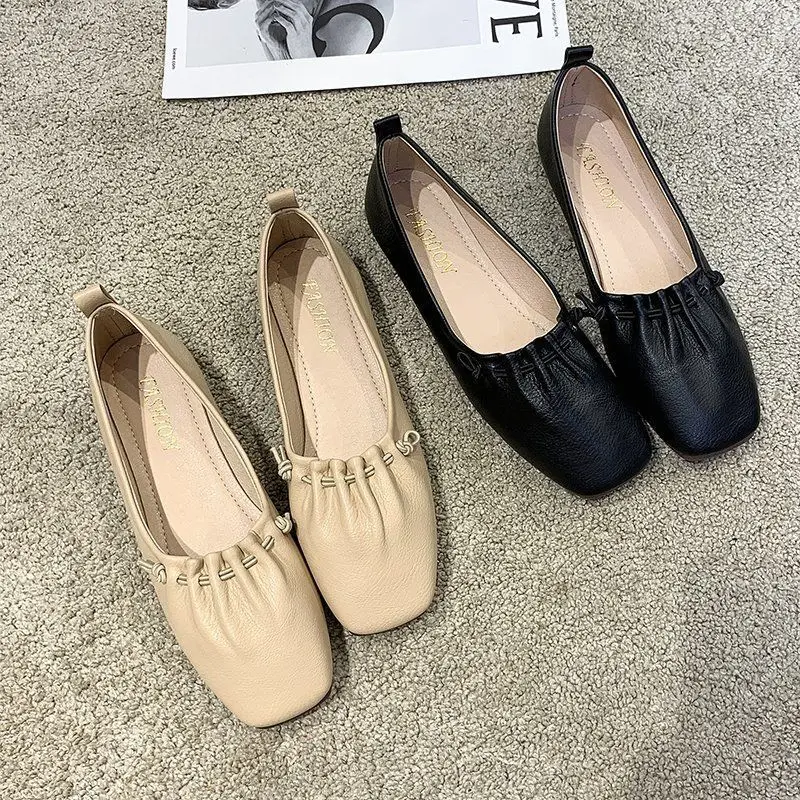 2020 Women's Flat Shoes Ballet Breathable Pointed Soft Women Large Size (35-43) | Обувь