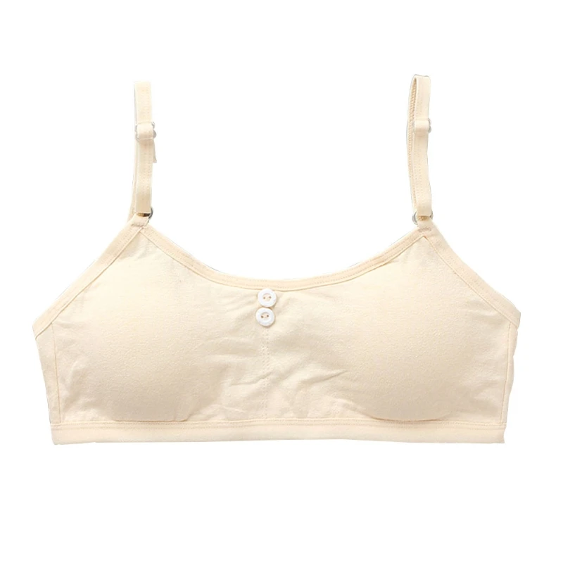 

Teen Kids Girls Training Cotton Bras Underwear Lingerie Undies Undercloth Thin Strap Top Sleeveless Vest