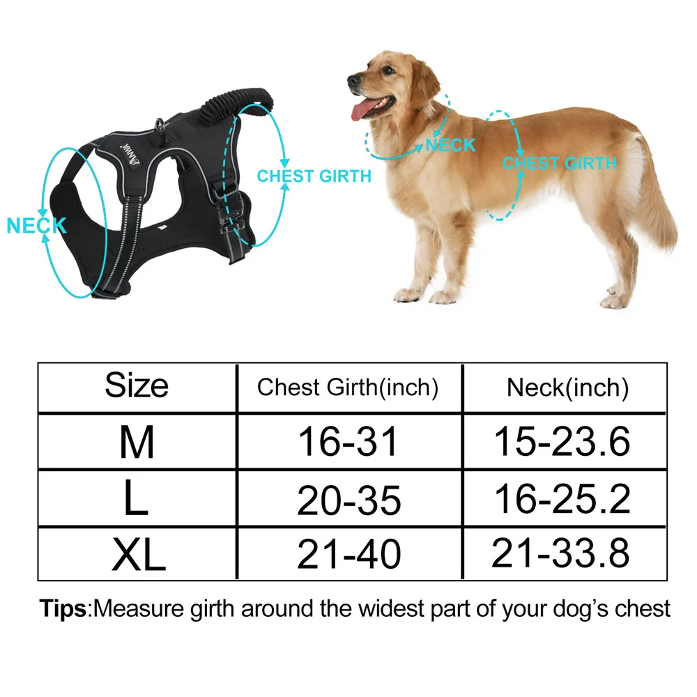 

Pet Accessories Husky Alaska Harness Vest With Leash Dog Rope Chest Strap Adjustable Mesh Strap Reflective Medium And Large Dogs