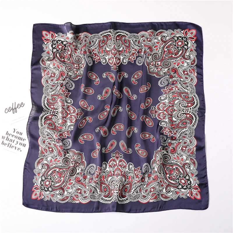 

2020 Luxury Silk Scarf for Women Brand Print Square Neck Scarfs Lady Bandana Foulard Headband Scarves