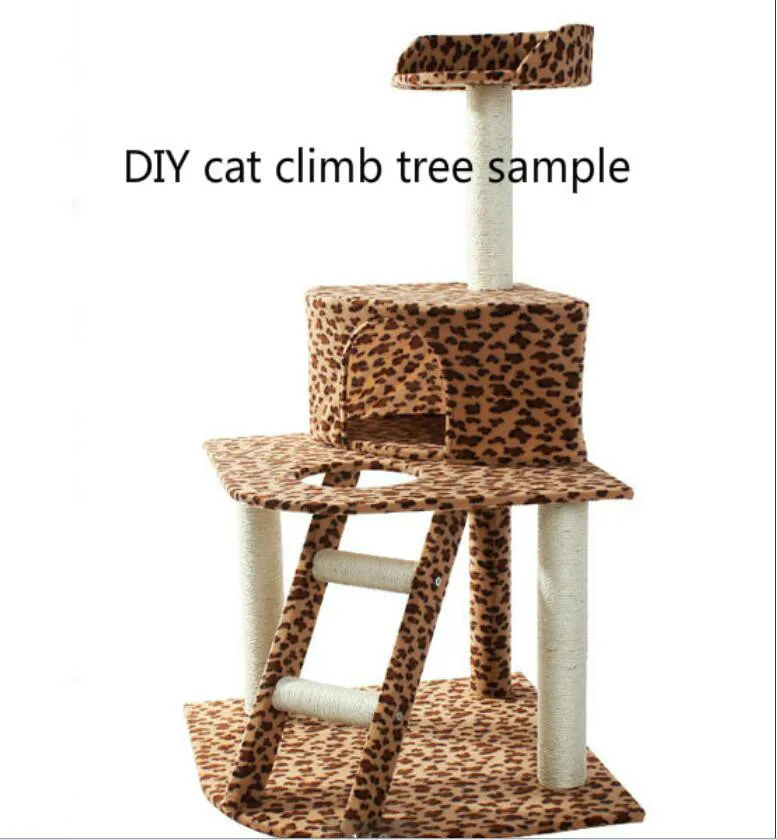 DIY аксессуары для самостоятельного подъема на дерево ткань в леопардовом стиле