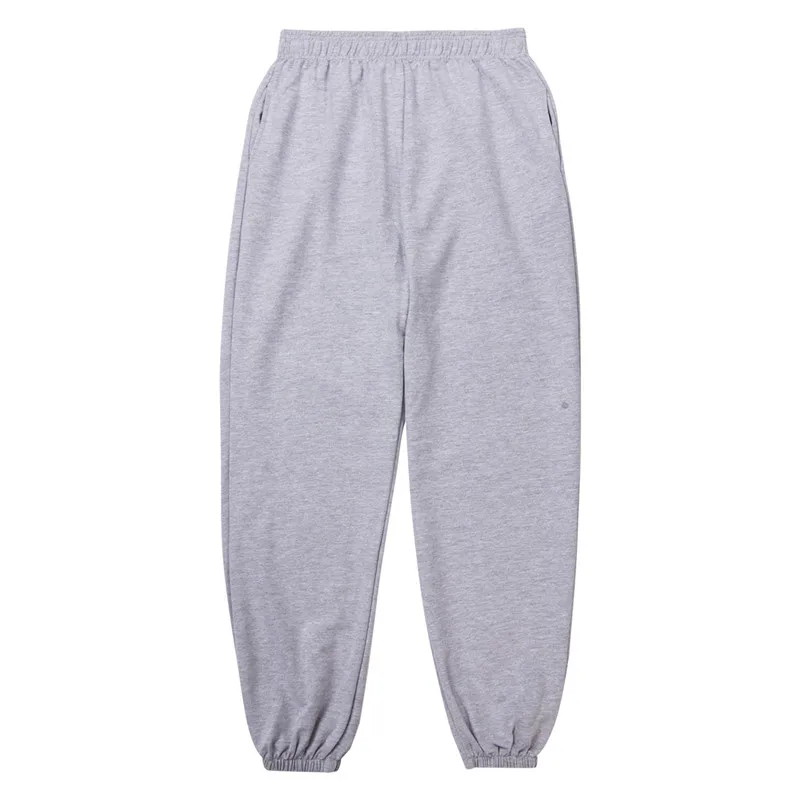 

Women Casual Solid Color Sport Pants Elastic Waist Ankle Cuff Loose Sweatpants With Pocket New Solid Color High Waist Trousers
