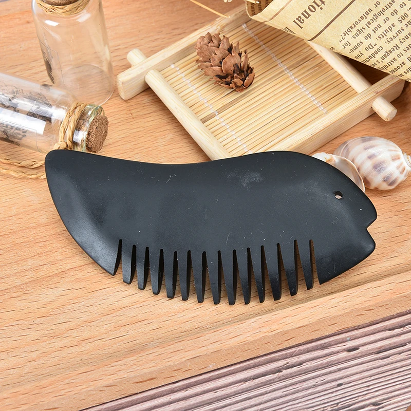 Расческа Для Массажа Гуаша из черного биянского камня 5 видов оптом и в розницу |