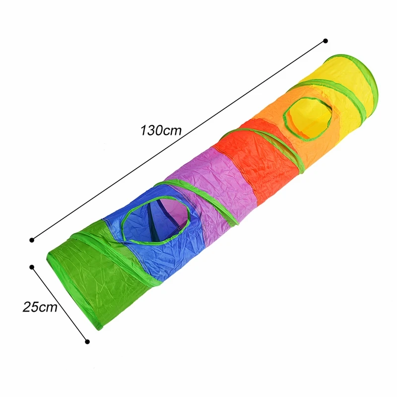 2/4/5 Holes Pet Cat Toys Tunnel Play Tubes Collapsible Crinkle Kitten Interactive Puppy Ferrets Rabbit Dog | Дом и сад