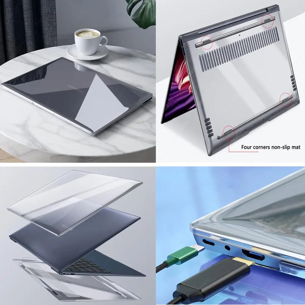Прозрачный матовый чехол для Huawei Matebook Mate 13 14 X pro D14 D15 MagicBook 15 16 1 2019 2020|Сумки и чехлы