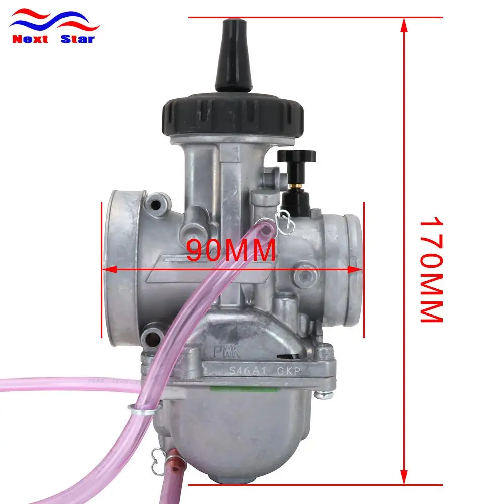 Карбюратор для PWM 33 34 35 36 38 40 42 Keihin PWK алюминиевый с Power Jet оригинальный гоночного Moto