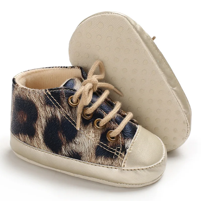 Ботинки для новорожденных мягкая хлопковая нескользящая обувь на высоком