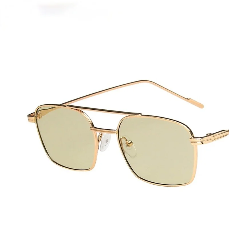 

Metal Small Frame Sunglasses 2021 New Retro Trend Korean Ocean Piece Rectangular Sunglasses Women