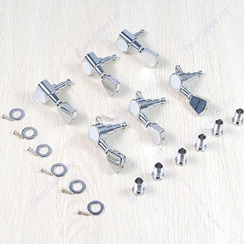 

6Pro Chrome Guitar String Tuning Keys Pegs Tuners Machine Heads For Gibson 3R+3L H053