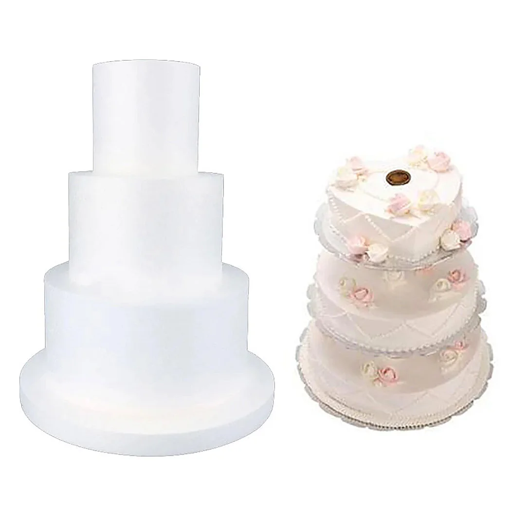 

Foam Cake Model Professional DIY Mini Cake Dummy Foam Cake Craft for Decorating Sugar craft Party DIY Model Cake Round