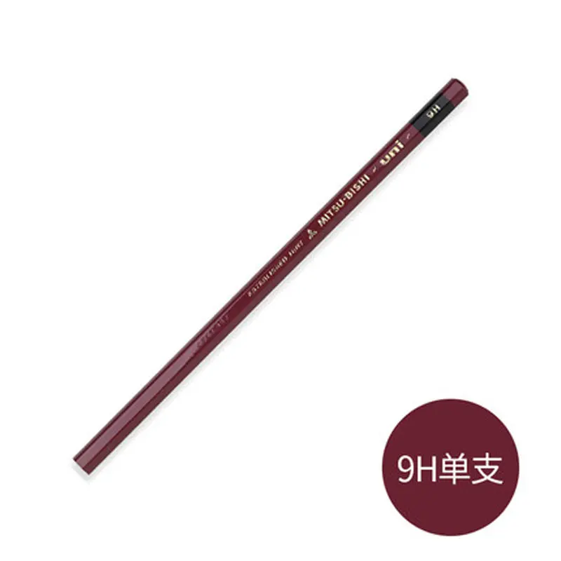 9H 1PCS Uni 1887 Улучшенный деревянный карандаш для проверки твердости карандаш для рисования HI-UNI 1 шт - Цвет: 9H 1PCS