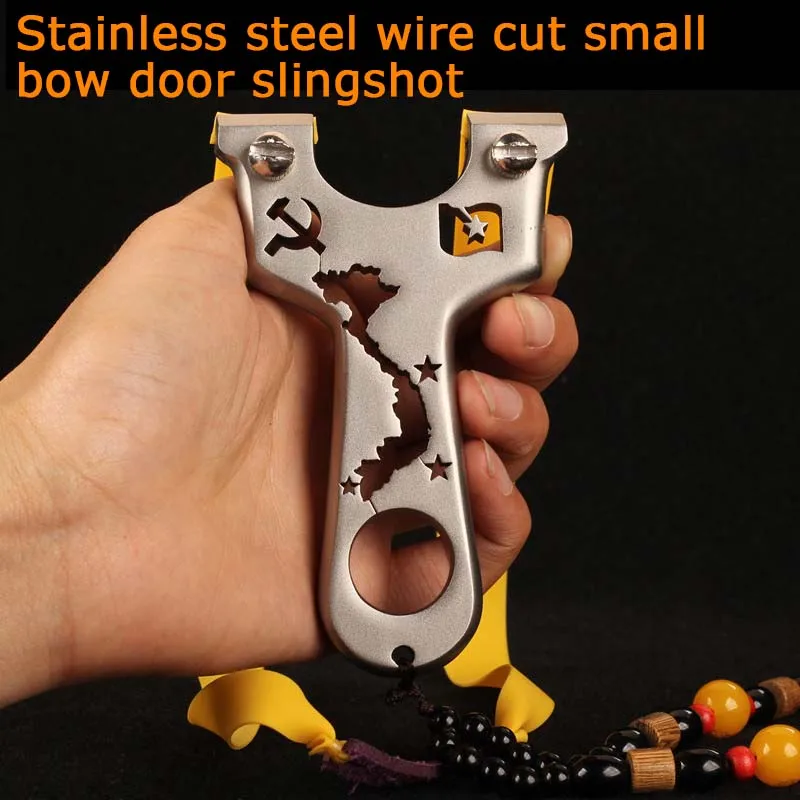 Проволока из нержавеющей стали с картой рогатки маленьким бантом дверная карта