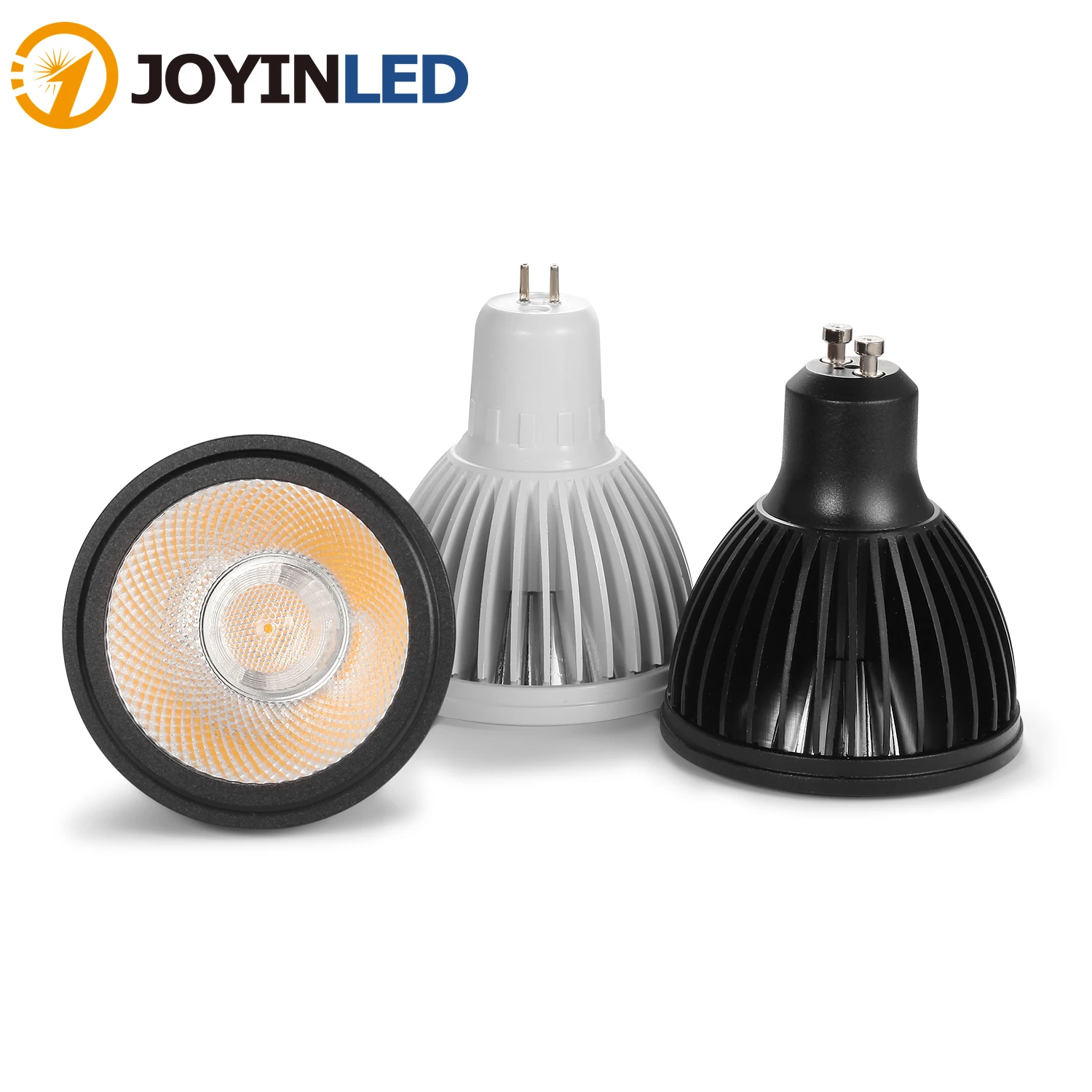 

New LED Spotlight GU10 E27 GU5.3 MR16 9W PAR20 Dimmable Spotlight 220V Lamp Black White Appearance Ceiling Table Lamp