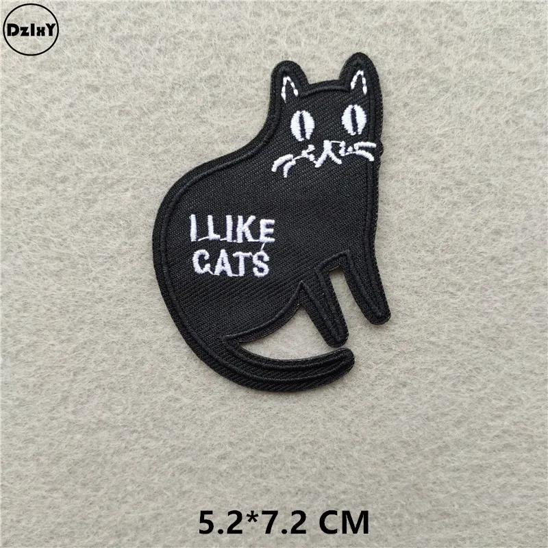 1-PCS-H-286 46 стилей на выбор) черно-белые нашивки с вышивкой для футболки с утюгом в полоску Одежда для Аппликации Наклейки для одежды значки - Цвет: 1-PCS-H-286