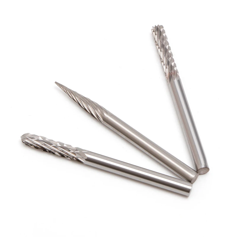

New 20Pcs 1/8" 3mm Tungsten Carbide Cutter Rotary Burr Set Engraving Bit Set