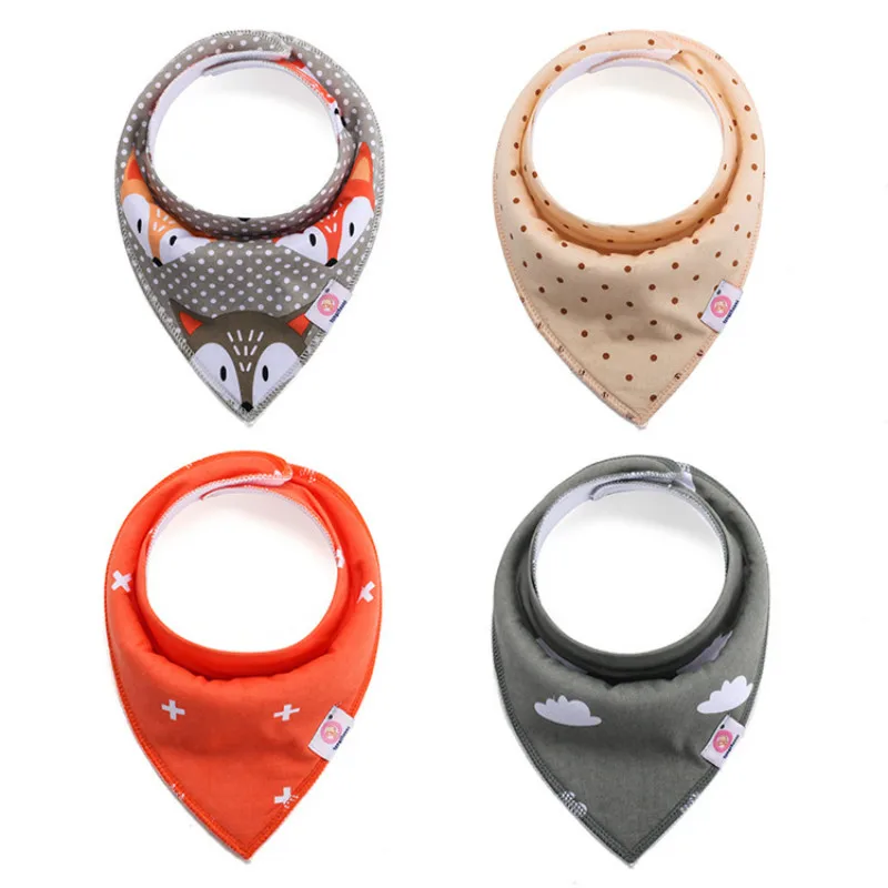 

2Pcs/Lot Baby Bandana Bibs Extra Soft Natural Cotton Baby Drool Bib for Drooling and Teething Super Absorbent Baby Shower Gifts
