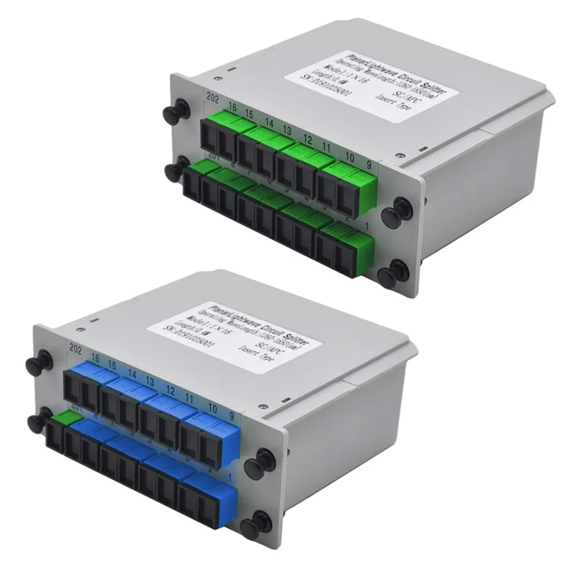 Оптовый продавец вставка ПЛК кассеты типа SC APC 1x4 волоконно-оптический сплиттер 1x8