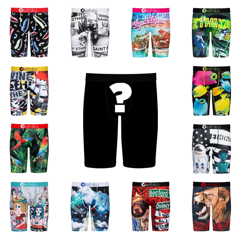 

New Arrival Ethika X F A Z E CSGO Guns Wholesale Men Boxers Briefs Ethika Polyester Spandex Plus Size Underwear
