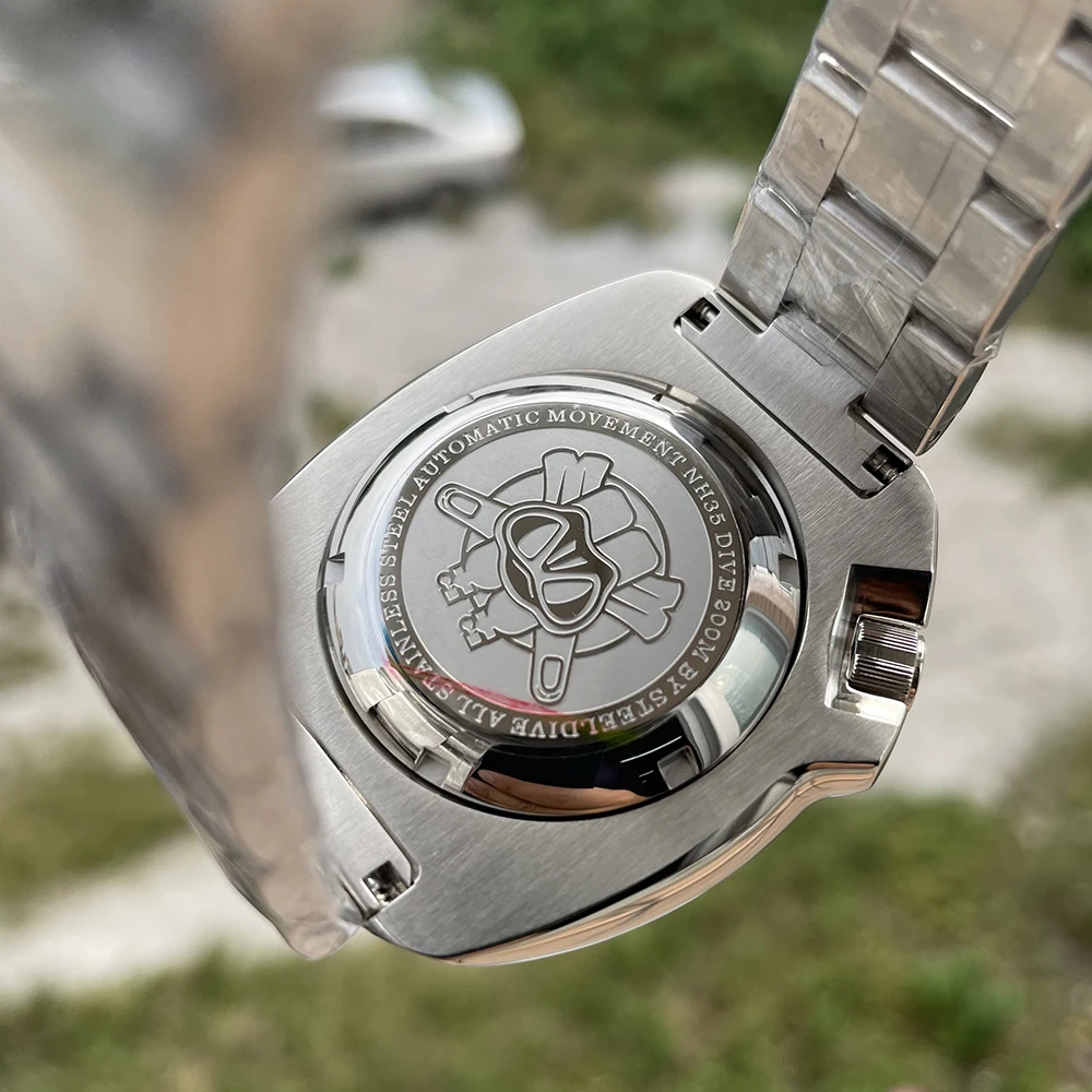 Продажа Новое поступление, водонепроницаемые часы для дайвинга из нержавеющей стали SD1980, 44 мм, 200 м, сапфировое стекло NH35, автоматические часы для да...