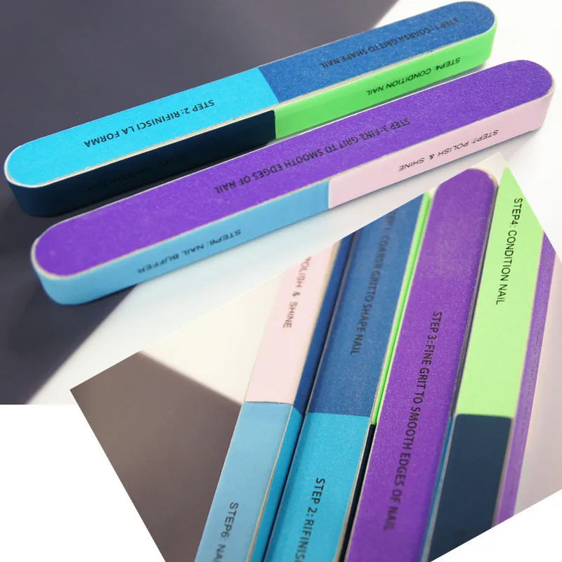 5 шт инструментов для ногтей буферный блок пилочка маникюра педикюра поверхность