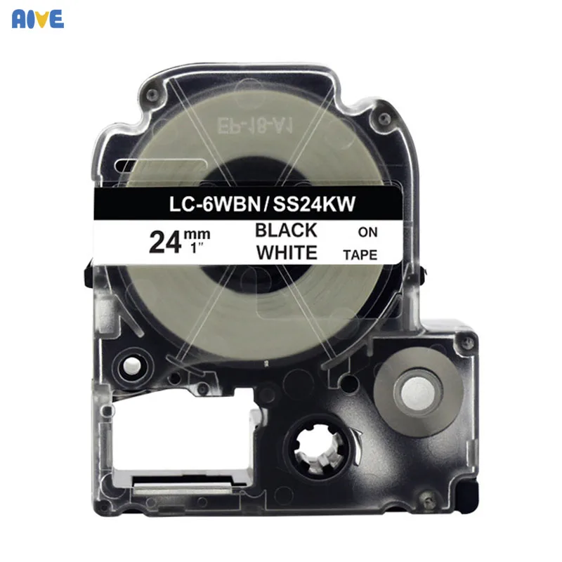 Aive 24 мм этикетки SC24YW совместимы с EPSON LW-700 600P 1000P Z900 kingjim SR3900C SR550C принтер для