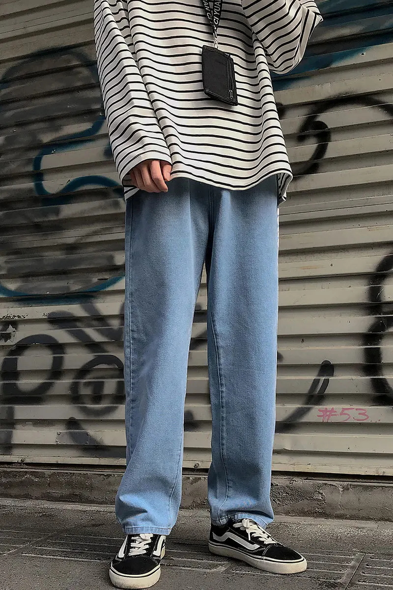 Новинка весна-осень 2020 Молодежные популярные мужские джинсы с буквенным принтом