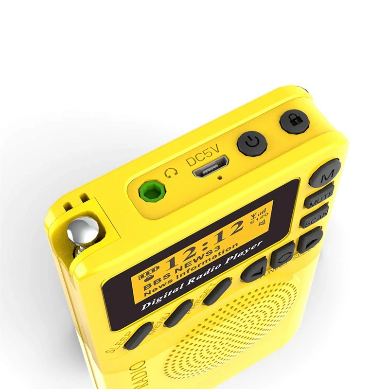 Карманное цифровое радио Dab 87 5 108 МГц мини + с MP3 плеером fm ЖК дисплей и