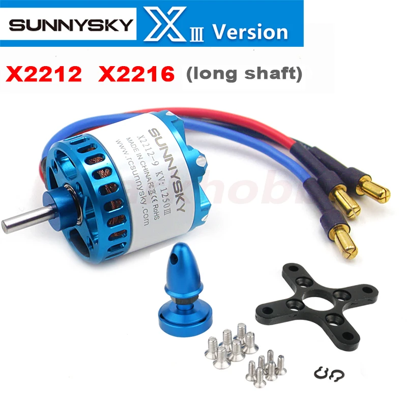 Sunnysky X2212-III X2216-III 2212, 2216/950/1250/1400KV Eje largo 3-4S Lipo RC sin escobillas del Motor fijo-ala Quadcopter Mulicipter-0