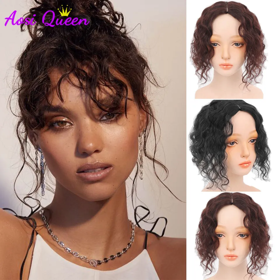 

3D воздушные волосы челки край Обрезанные челки удлиненные волосы кусок челки парик вырезать верхние волосы выпадение, чтобы закрыть седые ...