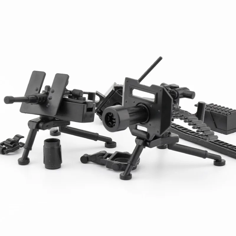 

Justin Gatlin M2 Heavy Machine Gun Army SWAT Police Soldier Figures Accessory Building Blocks Military Weapons Mini Bricks Toys
