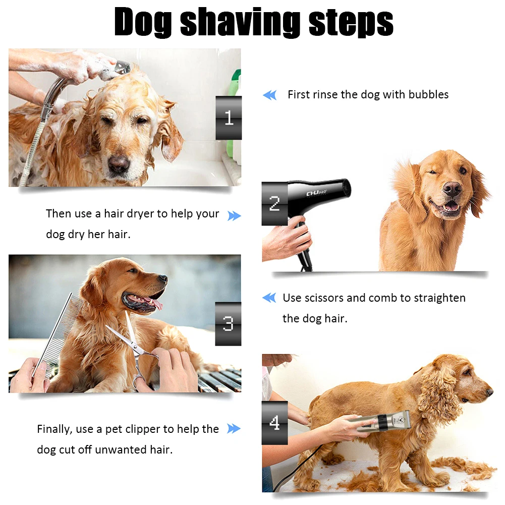 Триммер для шерсти кошек и собак Аккумуляторный с низким уровнем шума|Триммеры