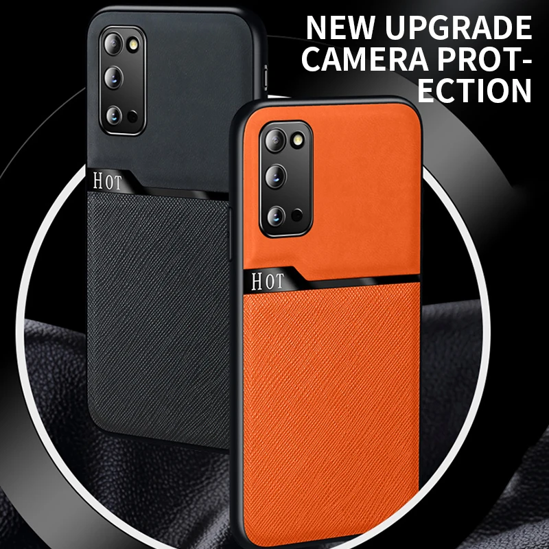 

Luxury Business Car Magnetic Shockproof Silicone Leather Phone Case For Samsung Galaxy S20 S21 Plus Ultra Cellphone Cover Fundas