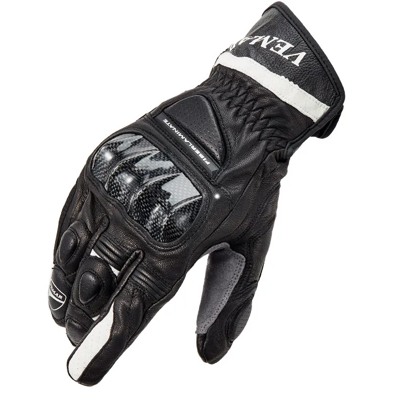 

VEMAR VE-172 High Quality Genuine Leather Breathable Motorcycle Racing Gloves Touch Screen Off Road Motorbike Riding Gloves