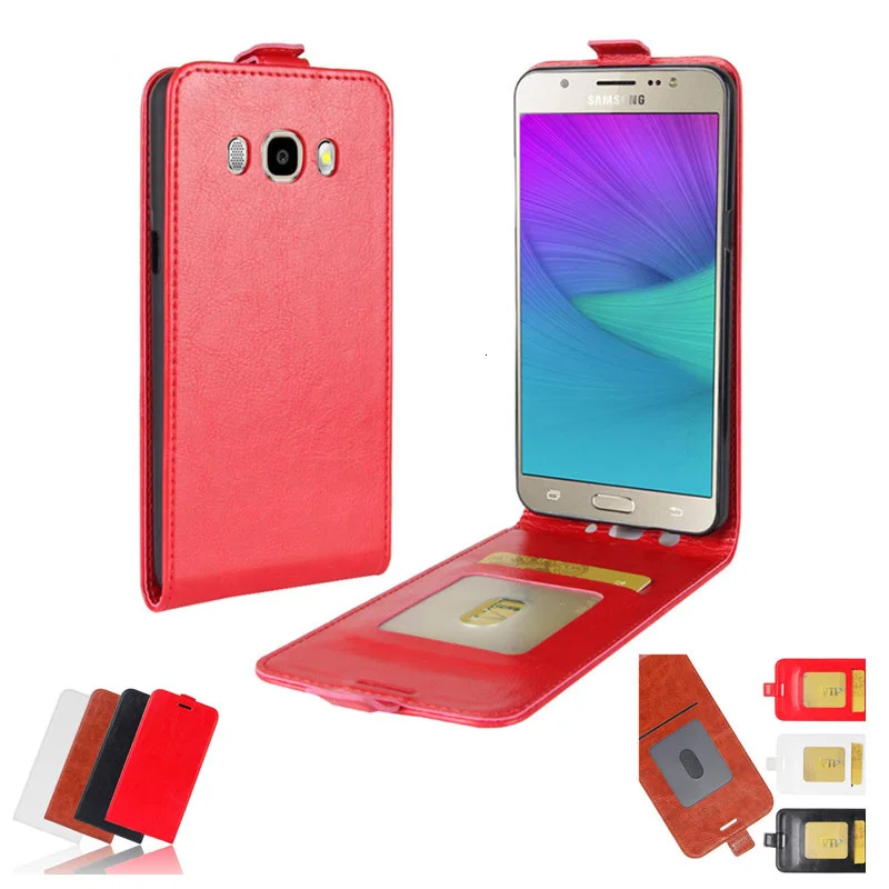 Флип чехол КРЫШКА ДЛЯ samsung Galaxy J5 J510 J510F J510G J510Y J510M 6 J5108 SM-J510F роскошный Вертикальный