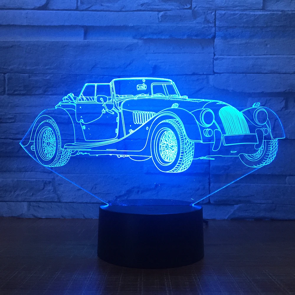 Limousine автомобильный 3D светодиодный ночник романтическая настольная лампа для
