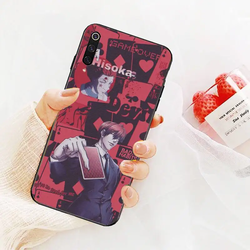 

Hunter Hunterart Hisoka Phone Case For Redmi 9A 8A 7 6 6A Note 9 8 8T Pro Max Redmi 9 K20 K30 Pro Black Silicone Soft TPU Case