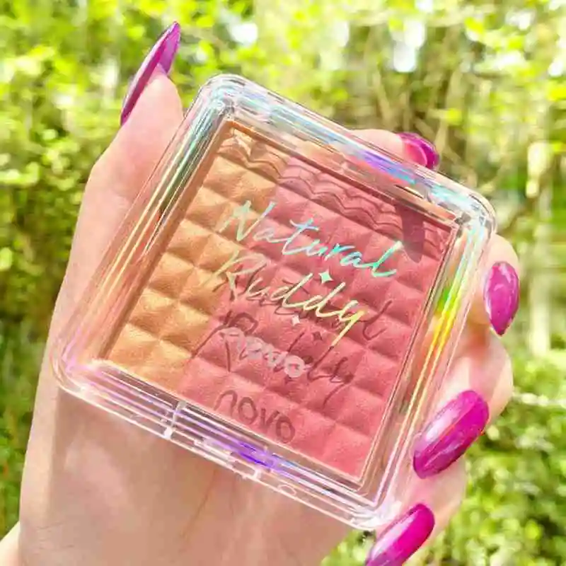 Трехцветные градиентные румяна пудра макияж палитра румян крем рубашка кисть