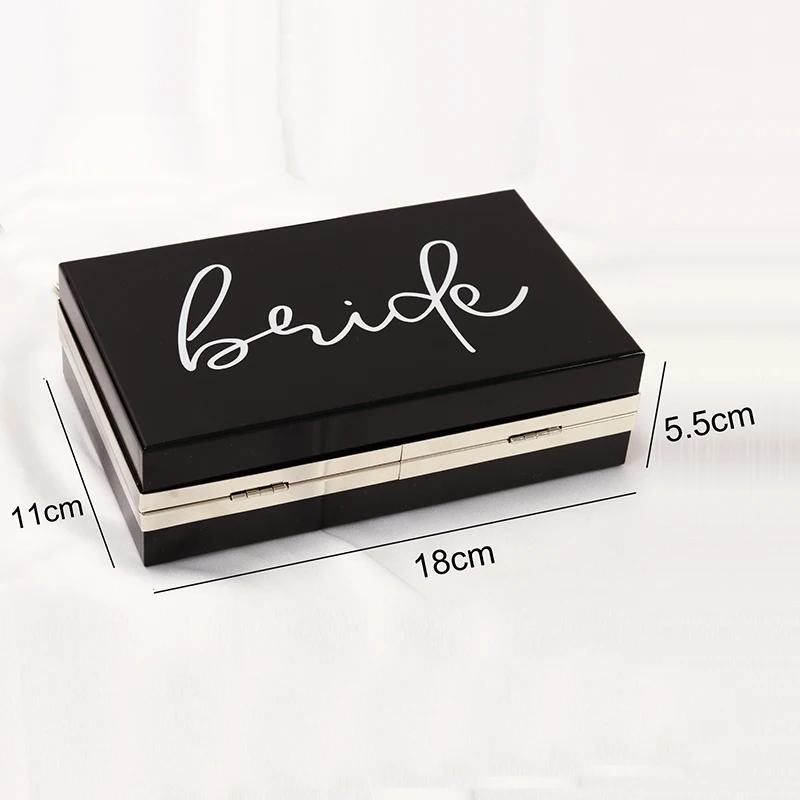 Персонализированная акриловая сумка женская с принтом невесты модная