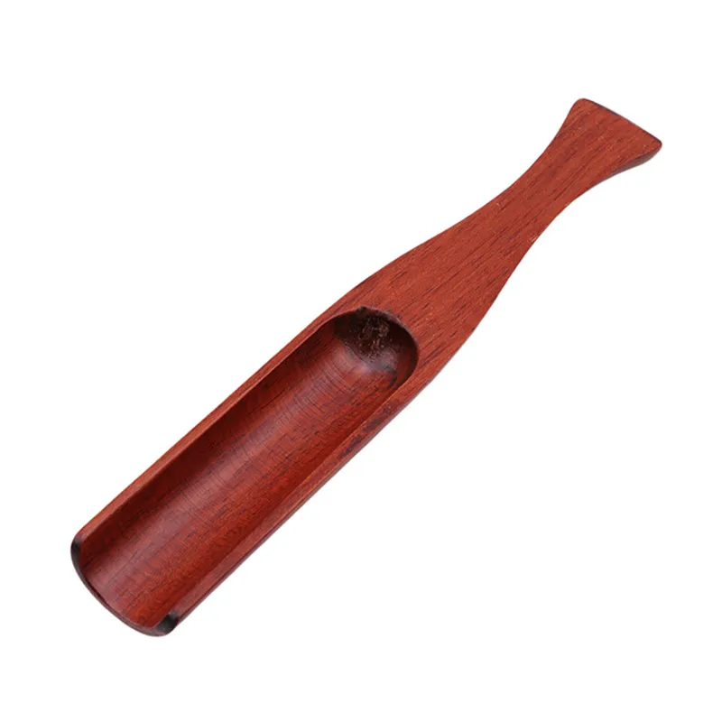 Creative Retro Chinese Wooden Tea Spoon Ebony Redwood Handmade Solid Wood Shovel Kung Fu Set Accessories | Дом и сад