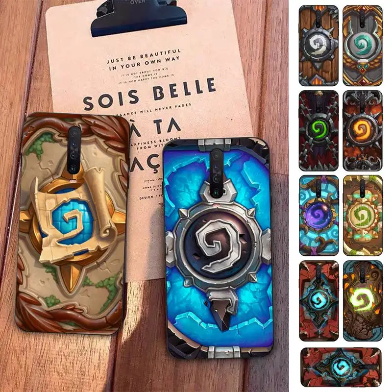 

FHNBLJ Hearthstone Card Phone Case for Redmi 5 6 7 8 9 A 5plus K20 4X S2 GO 6 K30 pro