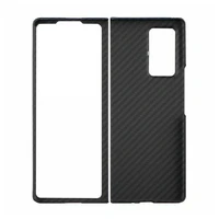 1pc real carbon fiber phone case for samsung galaxy z fold 2 5g case f7000 aramid fiber phone protective cover