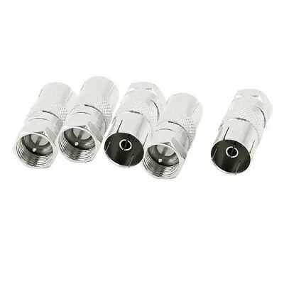 

5 Pcs PAL Female to F Male TV RF Antenna CATV FM Coaxial Adapter Connector